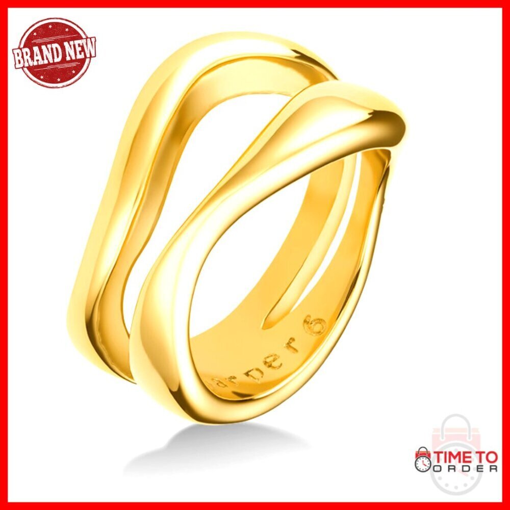Stainless Steel Stacking Ring Size 5 US Waterproof Sweatproof Everyday Wear